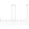 Z-Lite Artemis Linear Chandelier, 14-Light, 5 In.W x 60 In.L x 12.75 In.H, Modern Gold/Matte Opal 494-14L-MGLD - alternate 4